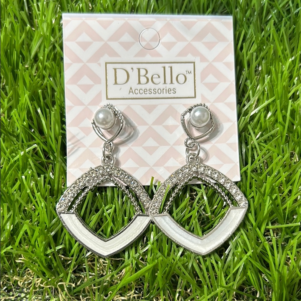 Silver Teardrop Statement Earrings